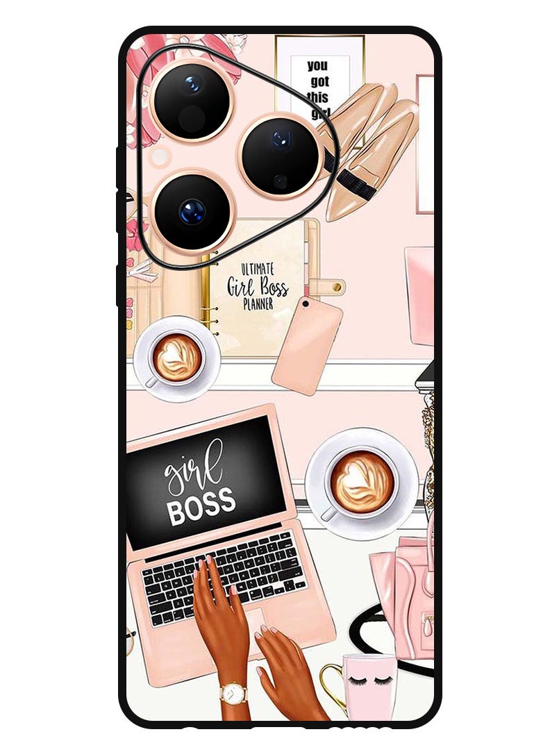 Theodor Case Compatible with Huawei Pura 80 6.6 Inch Protection Shockproof Bumper Cover Girl Boss Item - Image 1
