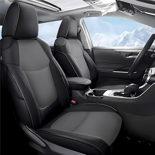 TTX LIGHTING Custom Fit Seat Covers for Toyota Corolla Cross LLEXLE 2022 2023 2024 2025 2026 Not for Hybrid Faux Leather Full Set Corolla Cross Car Seat Covers BlackGrey - Image 1