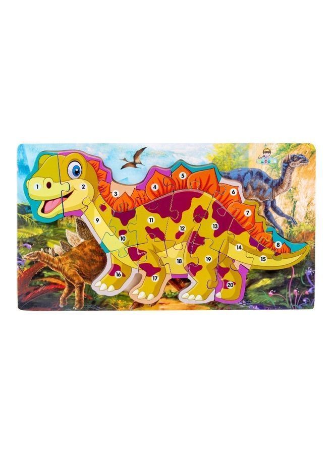 NIBEMINENT Stegosaurus Number 3D Dinosaur Jigsaw Puzzle Set