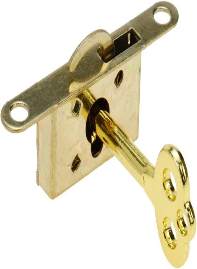 Teclican Golden Mini Box Locks Mortise Locks Wooden Box Locks Jewelry Box Lock Golden Keyhole Locks Furniture Locks with Keys & Mounting Screws Pack of - (5) - Image 1
