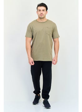 RBX Men Sportswear Fit Short Sleeve Outdoor T-Shirt, Light Olive  - Image 4