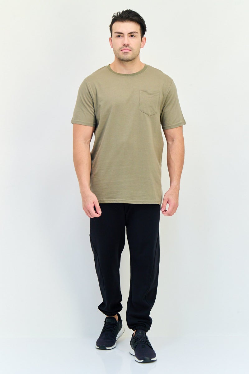 RBX Men Sportswear Fit Short Sleeve Outdoor T-Shirt, Light Olive  - Image 4