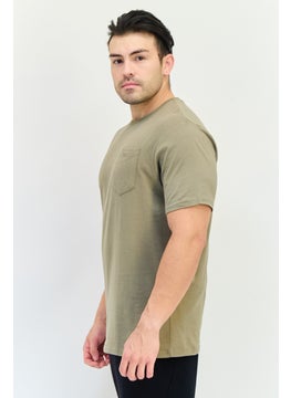 RBX Men Sportswear Fit Short Sleeve Outdoor T-Shirt, Light Olive  - Image 2