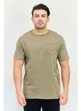 RBX Men Sportswear Fit Short Sleeve Outdoor T-Shirt, Light Olive  - Image 1