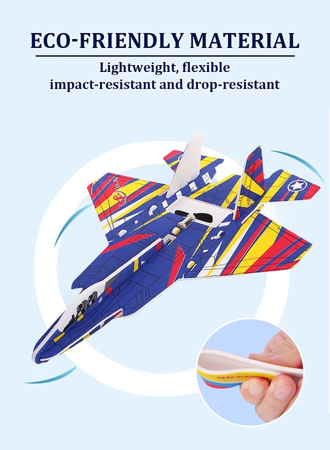 Joudiplay Foam electric biplane night lights, rechargeable electric glider model planes - Image 3