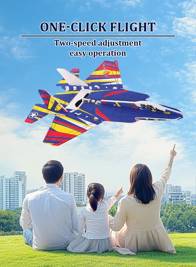 Joudiplay Foam electric biplane night lights, rechargeable electric glider model planes - Image 5