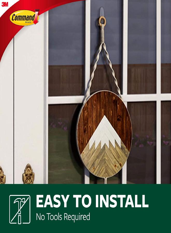 Command Command Outdoor Large Window Hooks, Total 4 Hooks with 8 Command Strips, 4 Pack of 1 Hook, Decorate Damage-Free  - Image 3