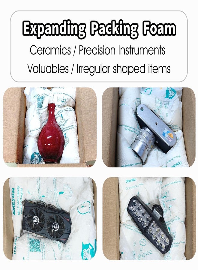ICLAP 8 Pcs Expanding Packing Foam, ICLAP Expanding Foam Packaging for PC, Fragile & Irregular Valuables Items, Electronics, Ceramics. Foam for Shipping & Moving, 14”x16” - Image 2