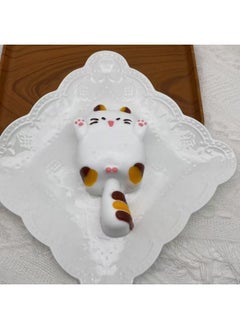 Pure Handmade Food Grade Silicone Cream Mud Slow Rebound A Pinch To The End Muscle Weakness Simulation Diy Glue Decompression Toy-Color:Three-flowered Egg Cat (100g)-Specifications:Purely Handmade Cream Clay Food Grade Silicone Pinch