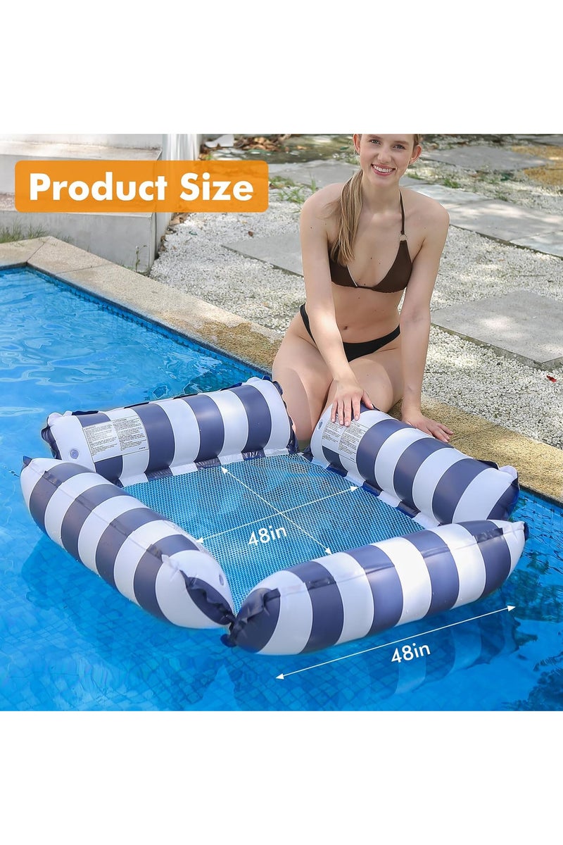 Inflatable pool float Practical, versatile design: hammock, chair, or floating bed Equipped with a strong net for optimal stability and comfort Lightweight and easy to carry, ideal for the pool, beach, or lake Designed to provide maximum comfort and relaxation during your summer adventures! - Image 3