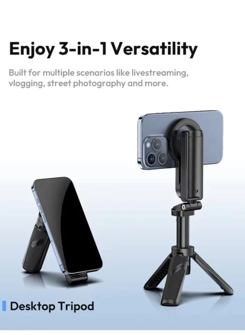 Magnetic Portable Mini Photo Tool Selfie Stick Tripod Handy for Travel - Image 3
