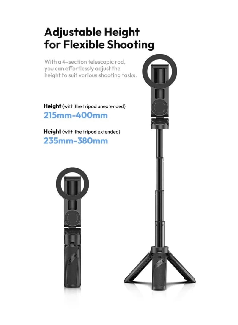 Magnetic Portable Mini Photo Tool Selfie Stick Tripod Handy for Travel - Image 4