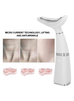 SYOSI Neck Anti Wrinkles Massager, 45 Heat Vibration Skin Lifting Tightening Device, for Neck Care Lifts and Tightens Sagging Skin, Neck Face Massager, Portable Face Sculpting Tool, Double Chin Reducer  - Image 3