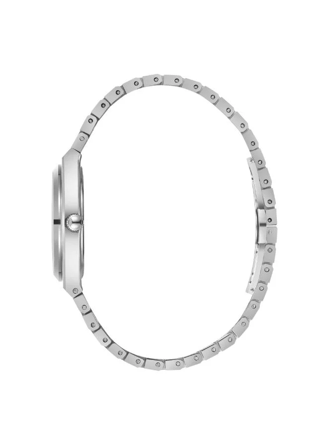 بيفرلي هيلز بولو كلوب BEVERLY HILLS POLO CLUB BP3754X.330 Women's Multi Function Display Watch & Metal Strap Silver
