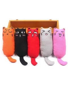 Generic 5 Pack Bite Resistant Catnip Toy for Cats, Catnip Filled Cartoon Mice Cat Teething Chew Toy  - Image 2