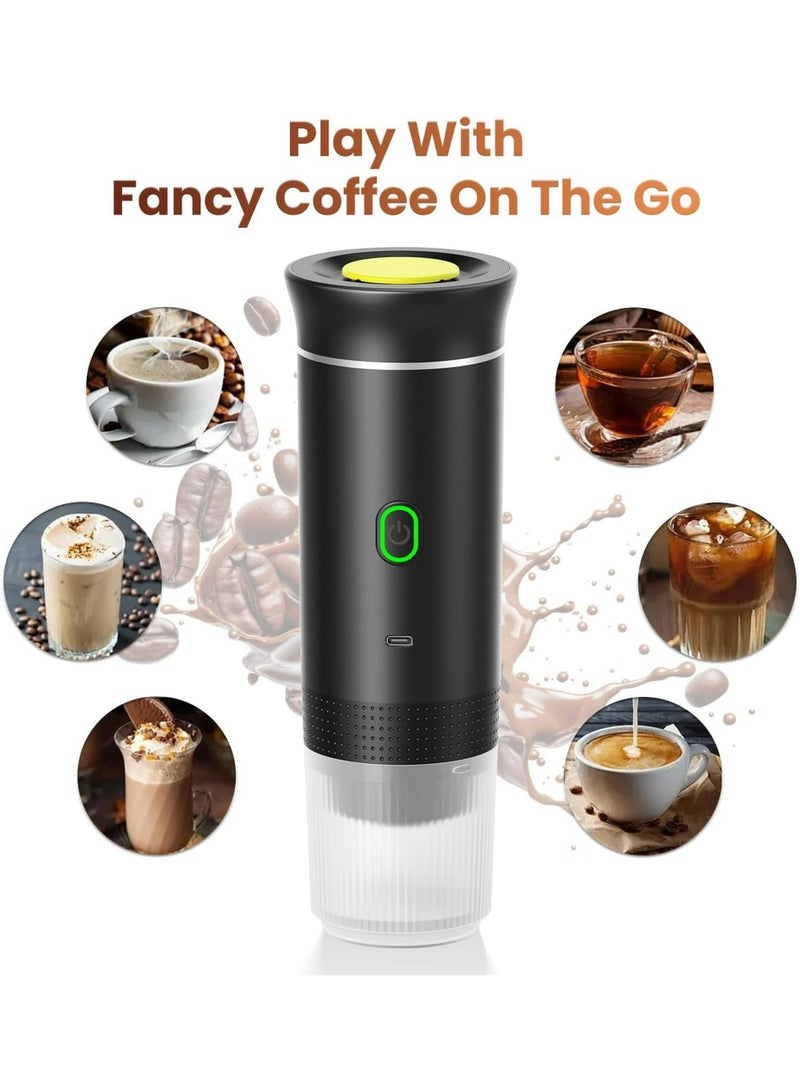 DOQAUS Portable Electric Espresso Machine, Car Coffee Maker Self-Heating with Type-C, Compatible with Ground Coffee & NS Capsule for Travel,Outdoor,Office  - Image 2