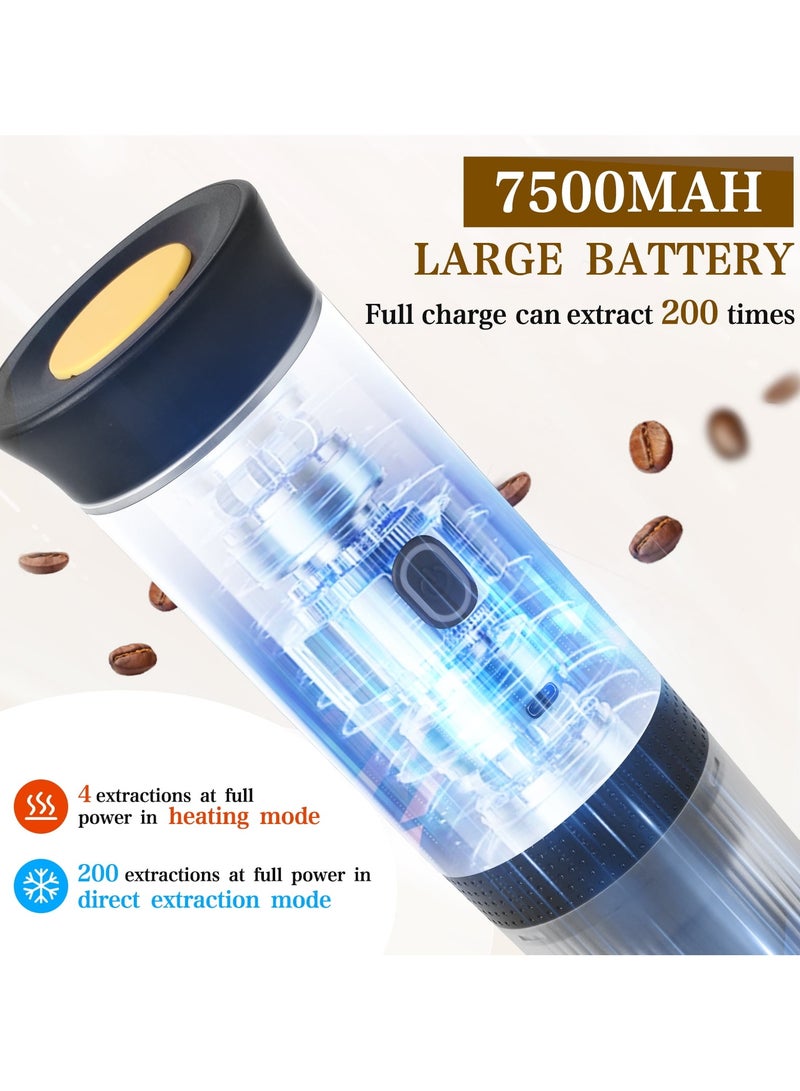 DOQAUS Portable Electric Espresso Machine, Car Coffee Maker Self-Heating with Type-C, Compatible with Ground Coffee & NS Capsule for Travel,Outdoor,Office  - Image 5