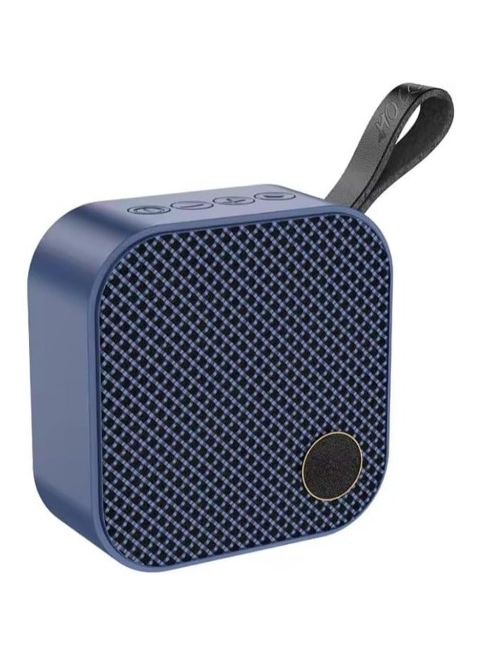 هوكو مكبر صوت لاسلكي HC22 عالي الجودة محمول للاستخدام الخارجي، صوت صغير، 1200 مللي أمبير، يدعم بطاقة TF/FM/TWS - أزرق - Image 1