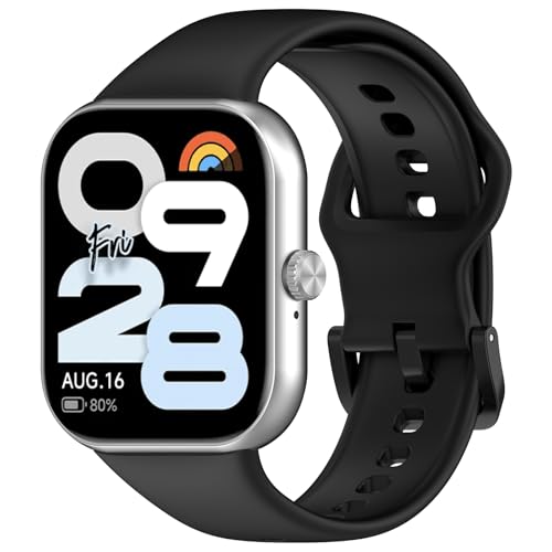 Wisely Adjustable Silicon Band Strap for Redmi Watch Move Straps Watch Silicone Replacement Band Bracelet, Grey - Image 3