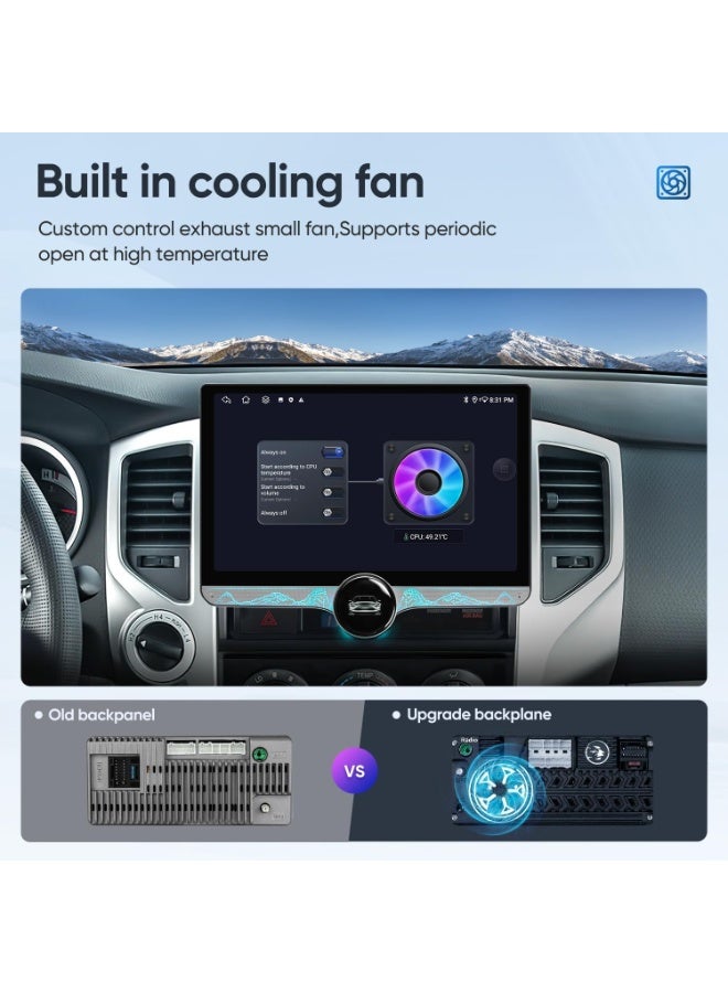 CGS 10.8 Inch Android Car Screen A100 – 2GB RAM 32GB Storage – Apple CarPlay Support – Single Knob Control – RGB Light – Incell Display - Image 3