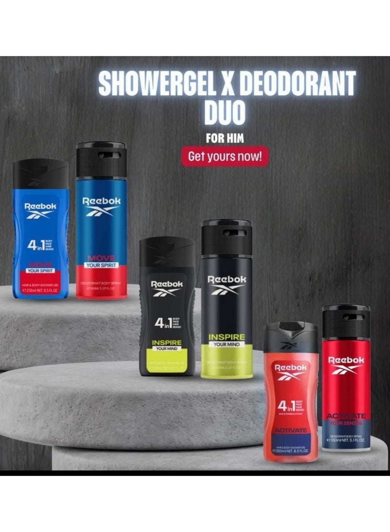Reebok Inspire Deodorant Body Spray - Image 2