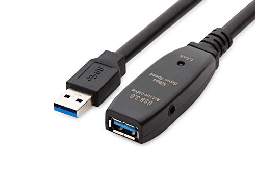 MutecPower 32 Feet Active USB Extension Cable 3.0 Male to Female with 2 Extension chipset Signal Booster - Active Extension/Repeater Cord 10 Meters / 32 Feet - Image 2