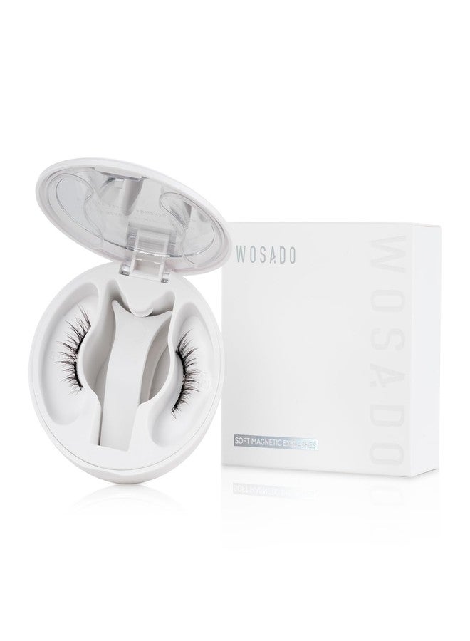 WOSADO Magnetic Eyelashes with Applicator Kit, [No.08 Starfield Brown], 21.5mm Reusable Magnetic Lashes without Eyeliner, Glue-free False Lashes, Waterproof, Lightweight - Image 1
