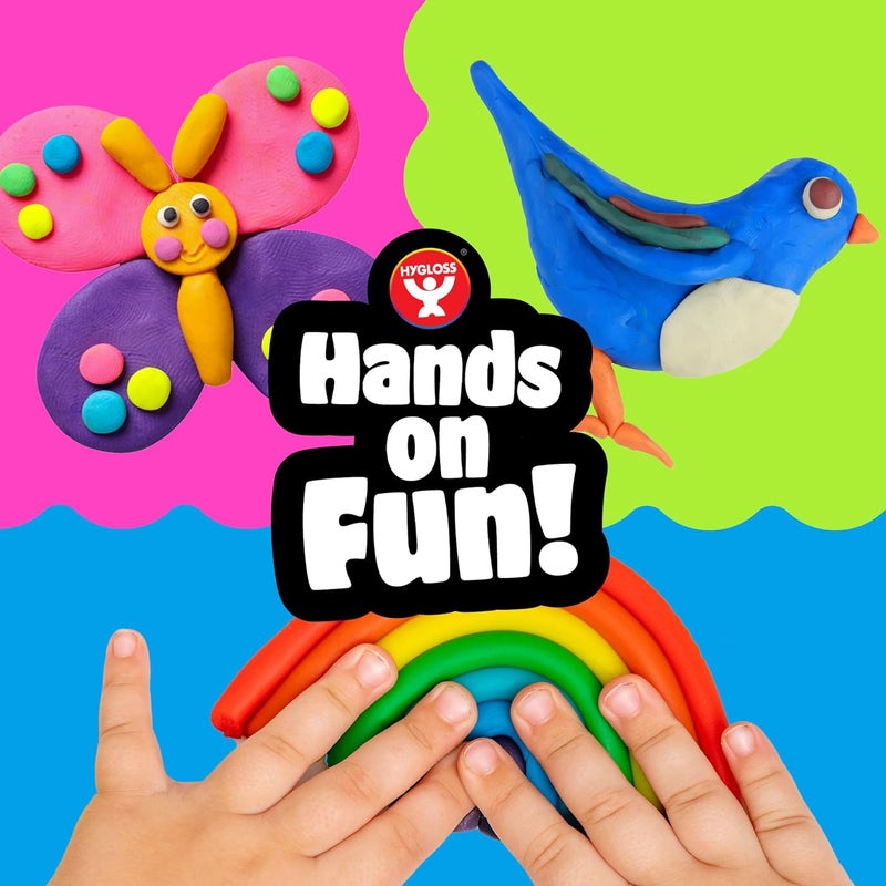 Hygloss Products Play Dough, Safe & Non-Toxic Modelling Dough for Arts & Crafts, Learn & Play, Unscented, 1lb. White - Image 5