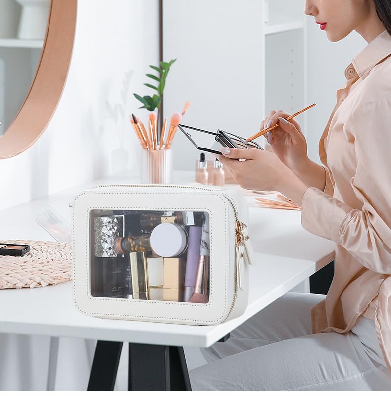 FASAOH Clear Makeup Bagswith Mini Cosmetic Bags,Travel Toiletry Bags for Women,Portable Cosmetic Bags Case, Transparent Waterproof Cosmetic Organizer Storage Bags for Women Men - Image 5