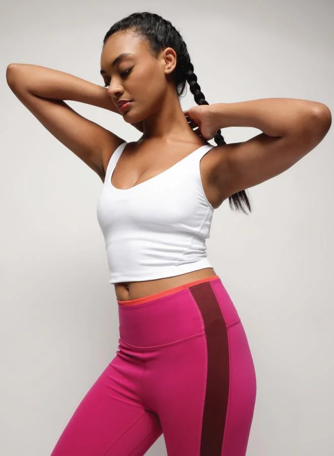 ZAECY High-Intensity Sports Bra - Pearl White