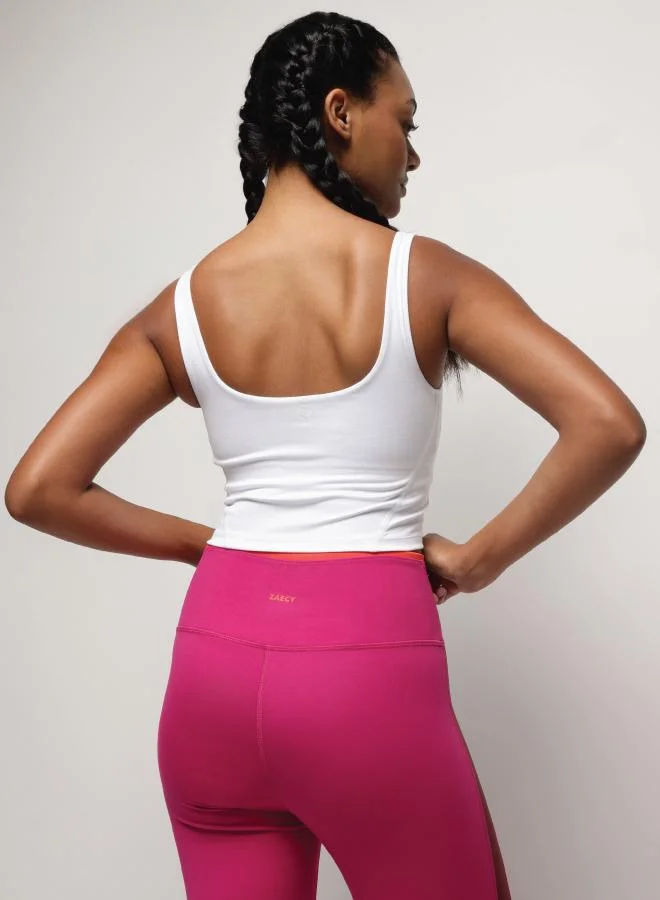 ZAECY  High-Intensity Sports Bra - Pearl White for Women | Best Price UAE