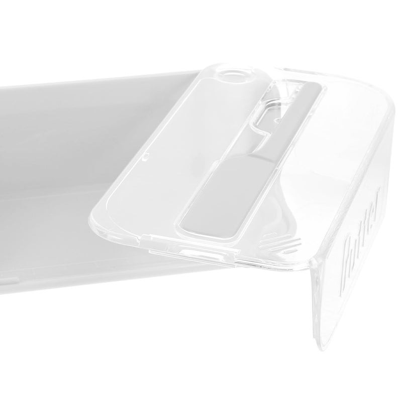 White Plastic Butter Dish with Lid for Refrigerator and Kitchen Tabletop - Image 4