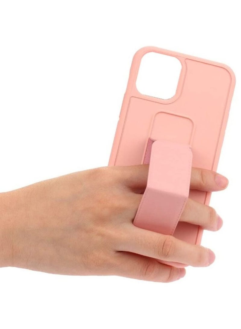 VITION Case Cover For iPhone 14 Pro Max, Finger Grip  Phone holder Case Car Magnetic Multi-function 3 in 1 Shockproof Back Cover Protective Case (iPhone 14 Pro Max, Light Pink) - Image 2