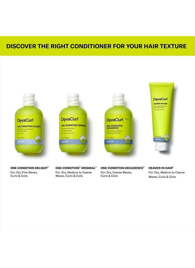 DevaCurl One Condition® Original Rich Cream Conditioner, Soft Lemongrass, 12 fl. oz.  - Image 5