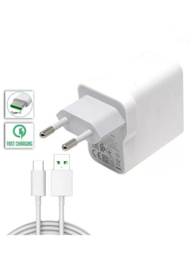 Generic - Flash Charge Super VOOC Adapter Charger With USB-C Cable - Image 1