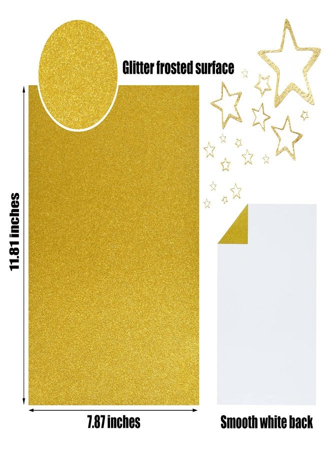 FEILIBAY 20 Sheets Multi Color Glitter Cardstock Paper, A4 Size Glitter Paper for Crafts, Birthday and Wedding Party decorations, Gift Box packing and Other DIY Projects, 10 Colors, 250GSM/92lb - Image 2