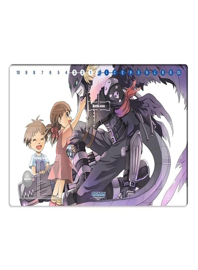Mlikemat New DTCG Duel Playmat Digimon Beelzemon Trading Card Game TCG CCG Mat Pad + Free Bag (ZD002-49-SM) - Image 2