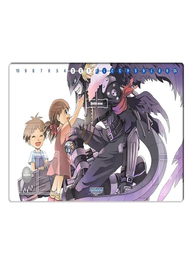 Mlikemat New DTCG Duel Playmat Digimon Beelzemon Trading Card Game TCG CCG Mat Pad + Free Bag (ZD002-49-SM) - Image 1