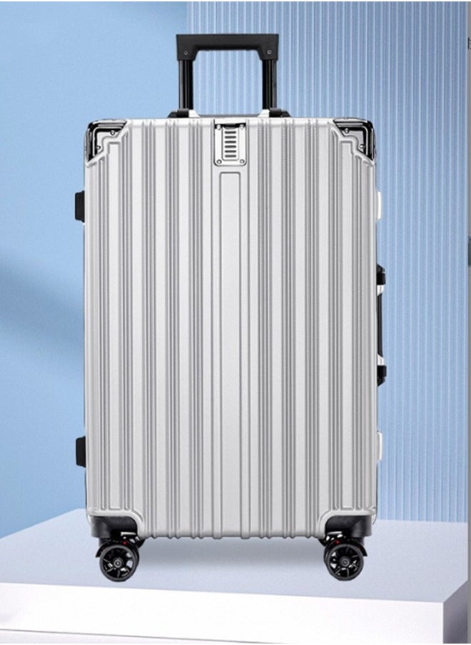 Generic - 24" Travel Luggage Carry On Luggage with USB Charging Port Front with TAS Lock,Universal Wheel Boarding Suitcase with 360 Spinner Wheels,Aluminum Framed Carry On Suitcase - Image 1