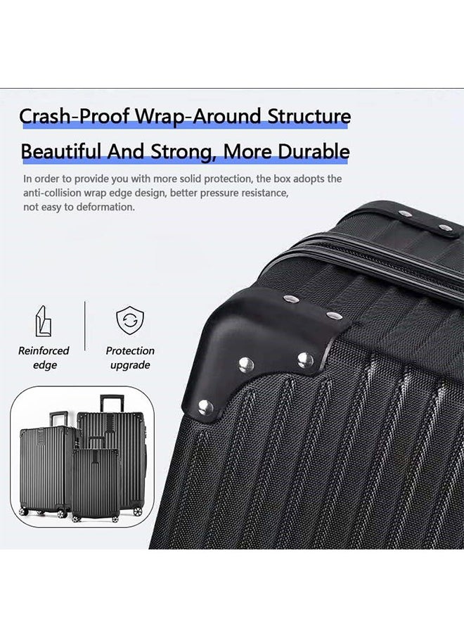 Generic - 24" Travel Luggage Carry On Luggage with USB Charging Port Front with TAS Lock,Universal Wheel Boarding Suitcase with 360 Spinner Wheels,Aluminum Framed Carry On Suitcase - Image 1