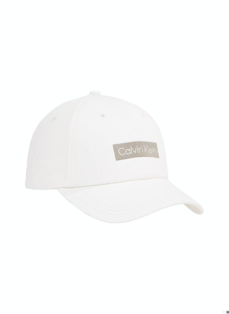 CALVIN KLEIN Men's Twill Cap -  organic cotton twill, White  - Image 3