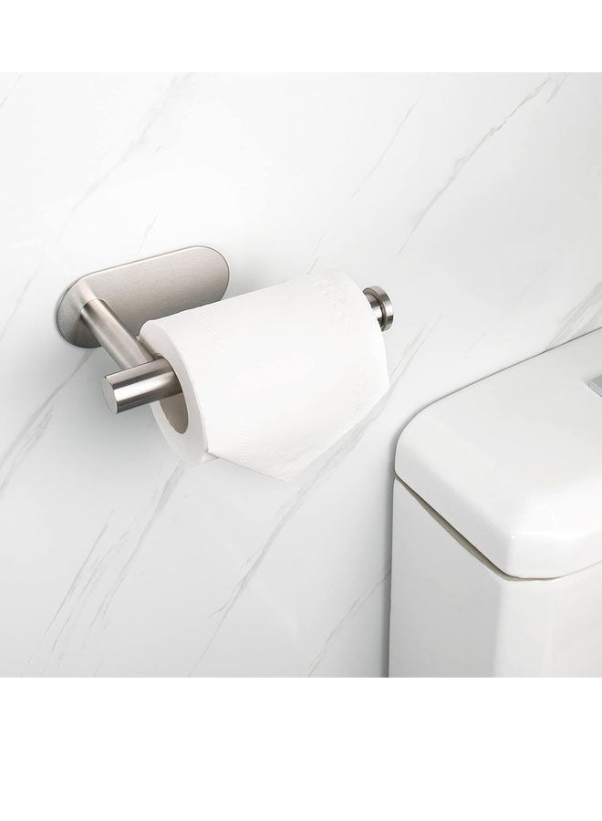 WangPangZi Toilet Paper Holder Stainless Steel SUS304 Rustproof Self Adhesive Wall Mount Tissue Rack No Drilling Bathroom Kitchen Washroom Use Brushed Nickel 1 or 2 Pack - Image 5
