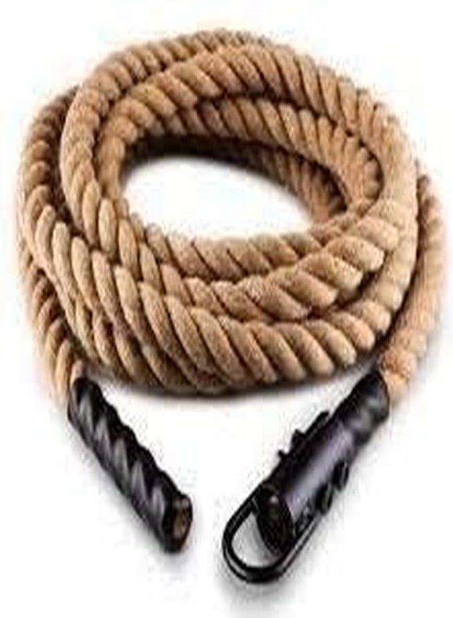UPHILL® Sporting Jute Climbing Rope 20 ft 36 mm Thickness | Best Home Gym Climbing Rope CLR - 20 Ft - Image 1