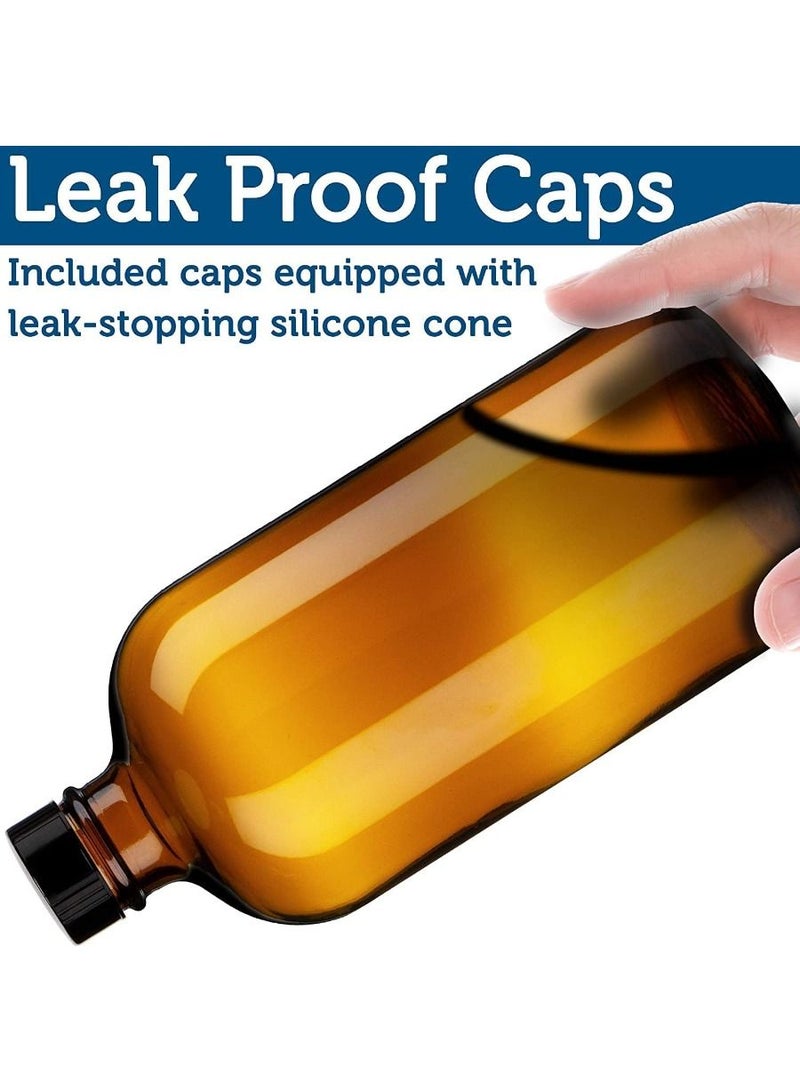 QUESERA Empty Glass Spray Bottle - Refillable Container is Great for Essential Oils, Homemade Cleaning Products, Aromatherapy - Durable Black Trigger Sprayer Mist & Stream Setting - Image 4