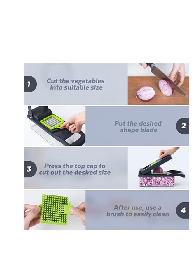 قطاعة الخضار متعدده الوظائف 16*1 قطاعة مندولين - Image 4