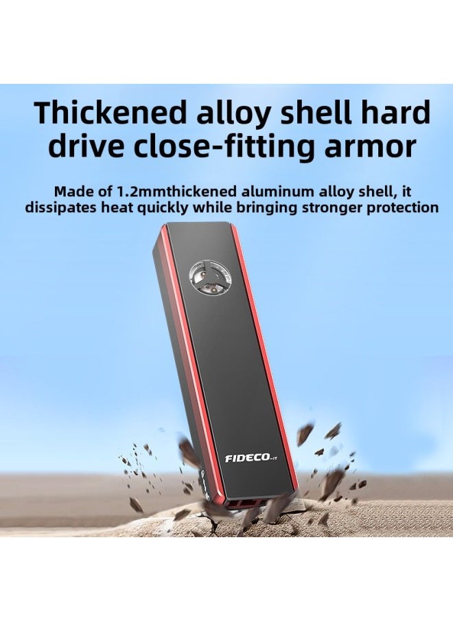 Generic FIDECOm2 Solid State Hard Disk Box NVME/SATA Dual Protocol Built-in Cooling Fan RGB Colorful Hard Disk Shell-Color: Nvme/sata Dual Protocol  - Image 5