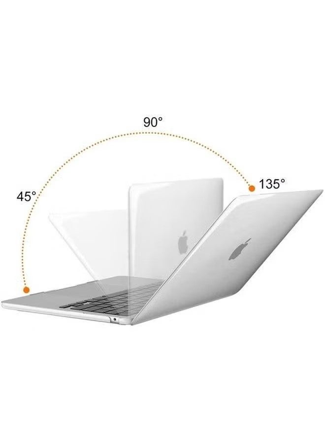 MacBook Air 13.6 inch Protective Hard Case for M4 A3240 (2025)/M3 A3113 (2024)/M3 A3240 (2023)/M2 A2681 (2022) - Crystal Clear Slim Shell - Image 3