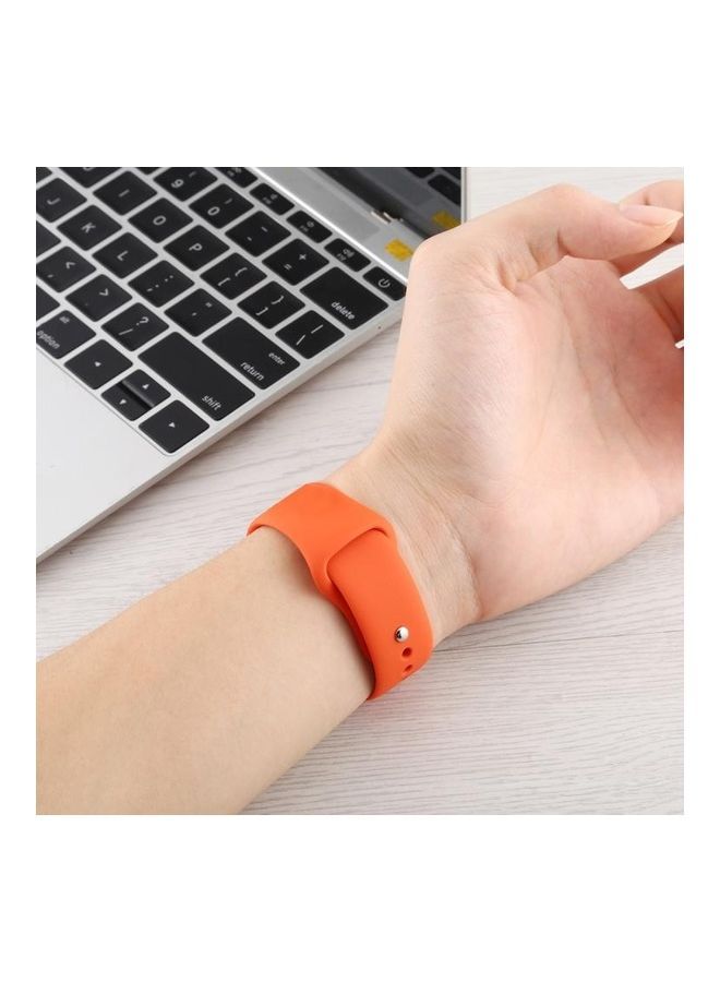 NIBEMINENT Silicone Replacement Strap For Apple Watch Series 7/6/SE/5/4/3/2/1 38/40/41mm Pink - Image 5