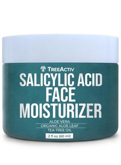 TreeActiv TreeActiv Salicylic Acid Face Moisturizer, 2 fl oz, Acne Treatment Face Cream for Oily Skin with and Tea Tree Oil, For Teens and Adults with Acne Prone Skin and Cystic Acne, 90 Day Supply  - Image 1
