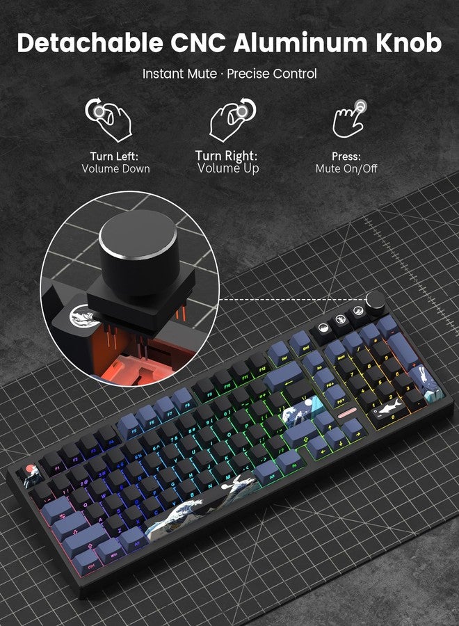 Rainy75 Wireless Gaming Keyboard QMK/VIA, Mechanical Keyboard, Bluetooth 5.0/2.4GHz/USB-C Wired Programmable Keyboard - Image 3